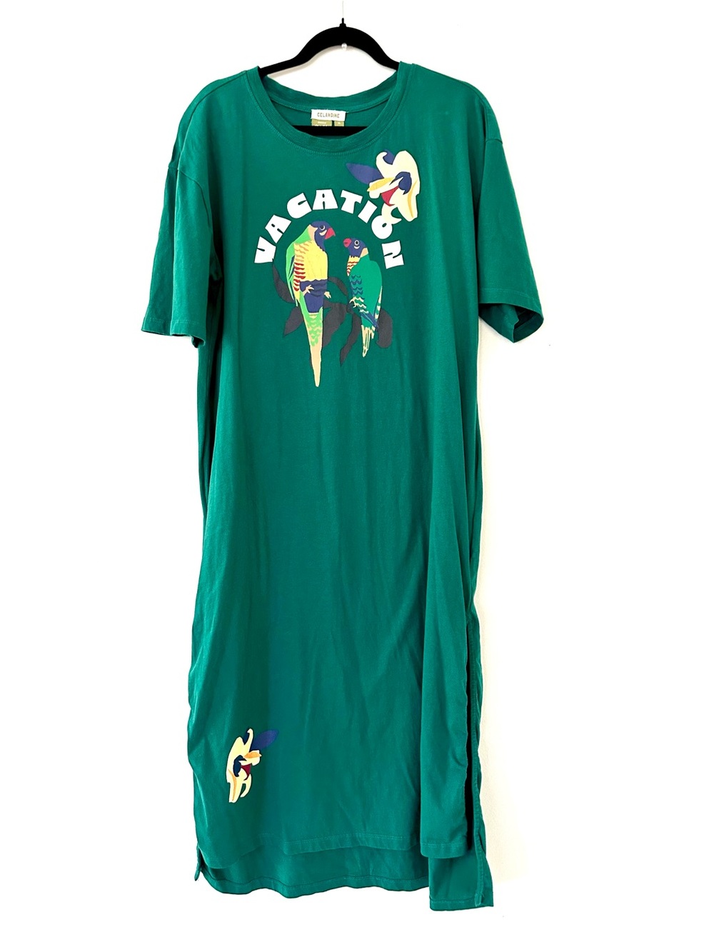Anthropologie Celandine x Claire Colin Crew-Neck T-Shirt Midi Dress size XL - Picture 5 of 8